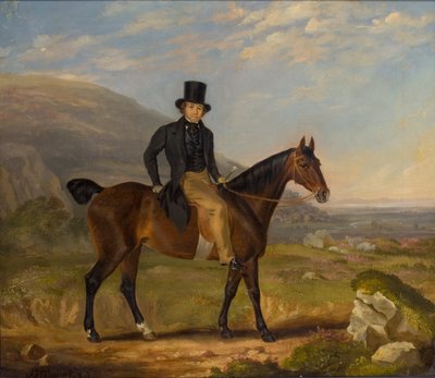 Caballero a caballo, 1843 de James Flewitt Mullock