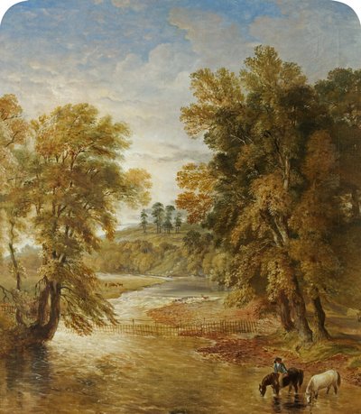 Parque Tredegar desde el puente Ebbw, 1883 de James Flewitt Mullock