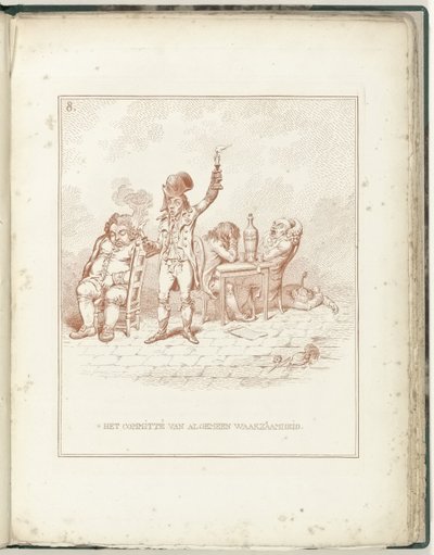 Comité de Vigilancia General, 1795 El Comité de Vigilancia General (título sobre objeto) Hollandia Regenerata (título de la serie) de James Gillray (possibly)