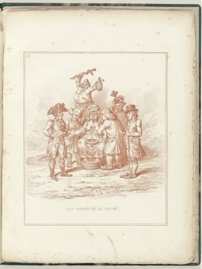 Comité de Salud, 1795 El Comité de Santé (título sobre el objeto) Hollandia Regenerata (título de la serie) de James Gillray (possibly)