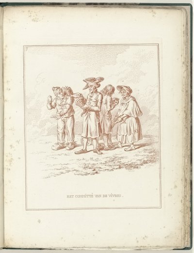 Comité de Vivres y Necesidades, 1795 El Comité de Vivres (título sobre objeto) Hollandia Regenerata (título de la serie) de James Gillray (possibly)