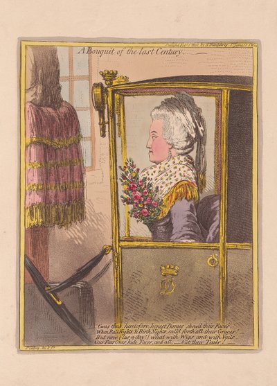 Un ramo del siglo pasado, pub. 1802 de James Gillray