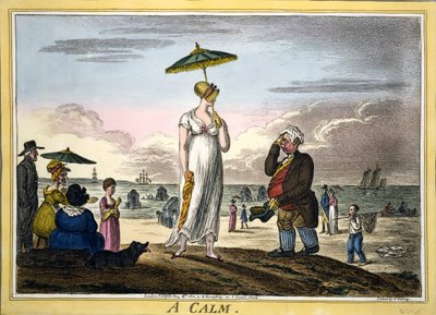 Una calma, pub. H Humphrey, Londres, 1810 de James Gillray