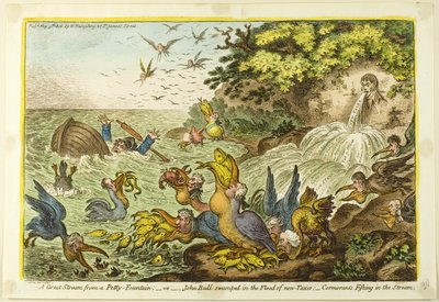 Un Gran Arroyo de una Bonita Fuente de James Gillray
