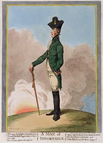 Un hombre de importancia, publicado por Hannah Humphrey en 1799 de James Gillray