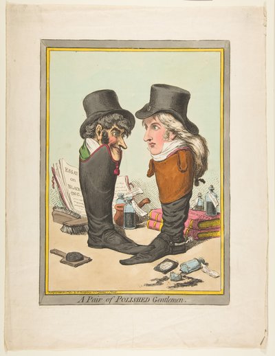 Un Par de Caballeros Pulidos, 10 de marzo de 1801 de James Gillray