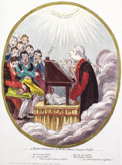 Un profesor insignificante de historia moderna sacado a la luz de James Gillray