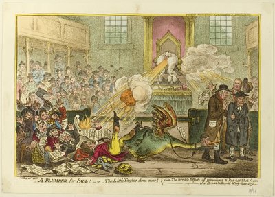 Un gordito para Paul de James Gillray