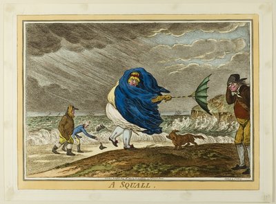 Una borrasca de James Gillray
