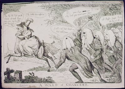 Un pupilo de la cancillería de James Gillray