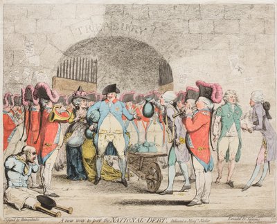 Una nueva forma de pagar la deuda nacional de James Gillray