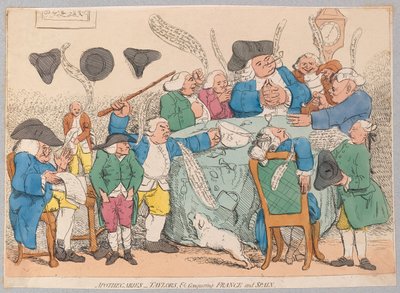 Boticarios, Sastres, etc. Conquistando Francia y España de James Gillray