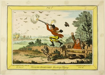 Cockney Sportsmen Tiro al vuelo de James Gillray