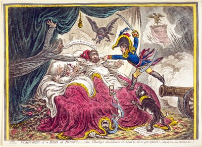 Comodidades de una Cama de Rosas de James Gillray