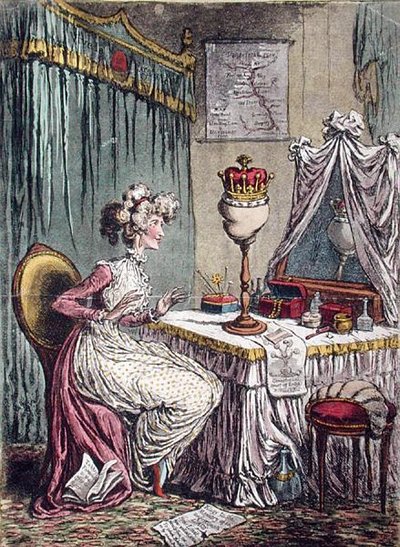Contemplaciones sobre una corona de James Gillray