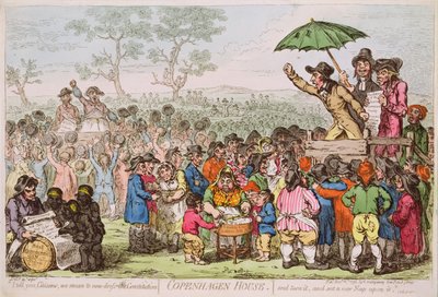 Casa de Copenhague publicada por H. Humphrey, 1795 de James Gillray