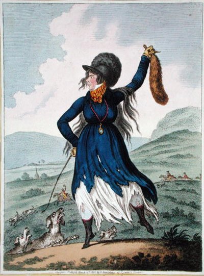 Diana regresando de la Caza, publicado por Hannah Humphrey en 1802 de James Gillray