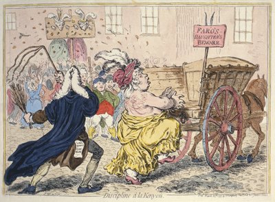 "Disciplina a la Kenyon", 25 de marzo de 1797 de James Gillray