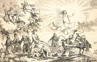Eclesiástico y Político, Estado de la Nación de James Gillray