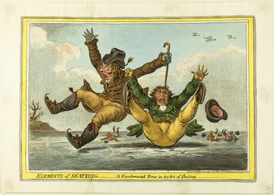 Elementos del skate: Un error fundamental en el arte del skaiting de James Gillray