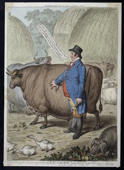 Ganado Gordo de James Gillray