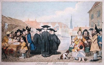 Personajes flamencos de James Gillray