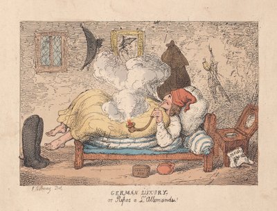 Lujo Alemán o Reposo a la Alemana de James Gillray