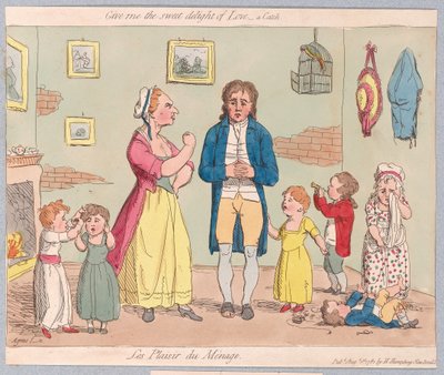 Dame el dulce deleite del amor, una captura de James Gillray