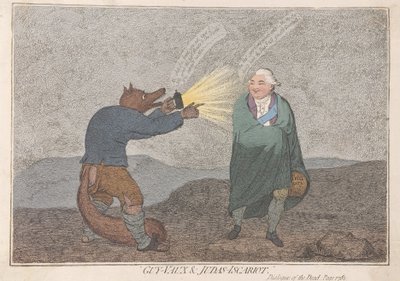 Guy-Fawkes y Judas Iscariote de James Gillray