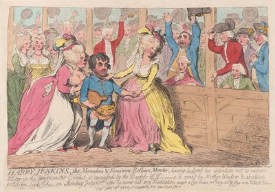 Harry Jenkins, el reparador de fuelles masculino y femenino de James Gillray