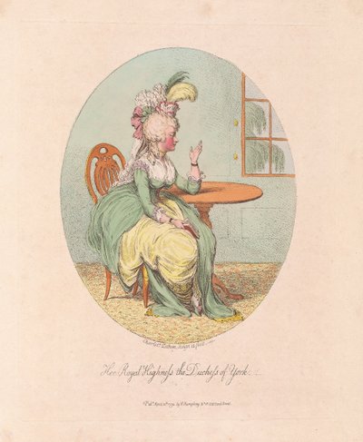 Su alteza real la duquesa de York de James Gillray