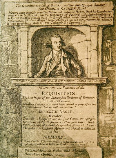 Aquí yacen los restos de la requisición de James Gillray