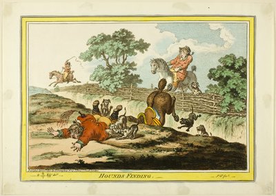 Hallazgo de sabuesos de James Gillray