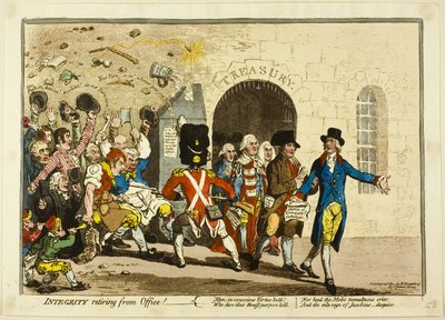 Integridad Retirada del cargo de James Gillray
