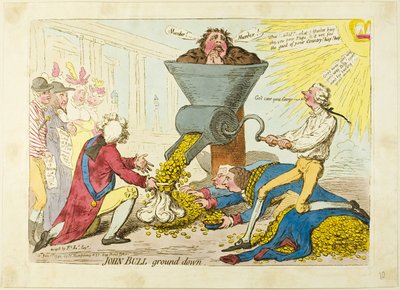 John Bull Ground Down de James Gillray