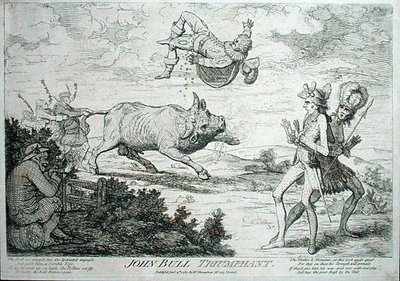 John Bull Triunfante de James Gillray