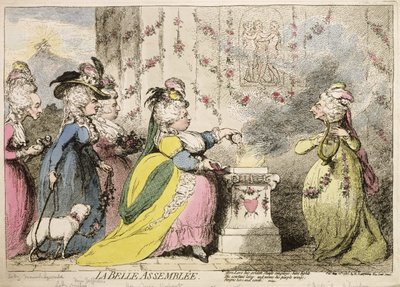 La Belle Assemblée, publicada por Hannah Humphrey en 1787 de James Gillray