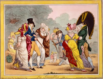 Los Invisibles, 1810 de James Gillray