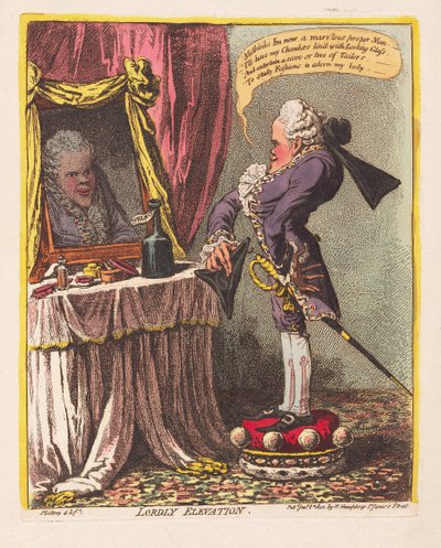 Elevación señorial, pub. 1802 de James Gillray