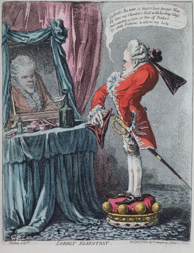 Elevación señorial, pub. por Hannah Humphrey, 1802 de James Gillray