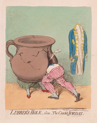 Lubbers Hole, alias The Crackd Jordan de James Gillray