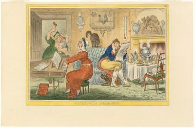 Armónicos matrimoniales (Recto) de James Gillray