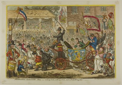 Elecciones en Middlesex de James Gillray