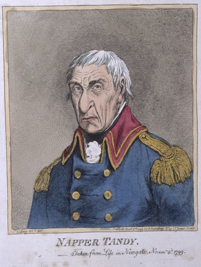 Napper Tandy (1740-1803) publicado por Hannah Humphrey en 1799 de James Gillray