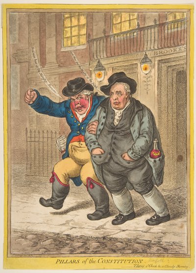 Pilares de la Constitución de James Gillray