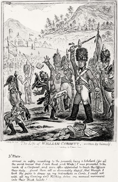 Placa 3, de La Vida de William Cobbett, escrita por él mismo, pub. por H. Humphrey, 1809 de James Gillray