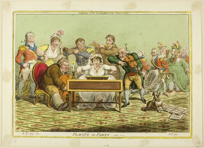 Jugar por partes de James Gillray