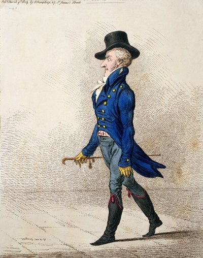 Retrato de un hombre de James Gillray