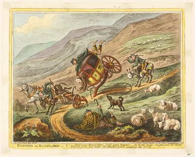 Publicación en Escocia de James Gillray