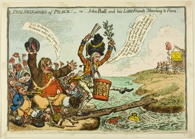 Preliminares de la paz de James Gillray